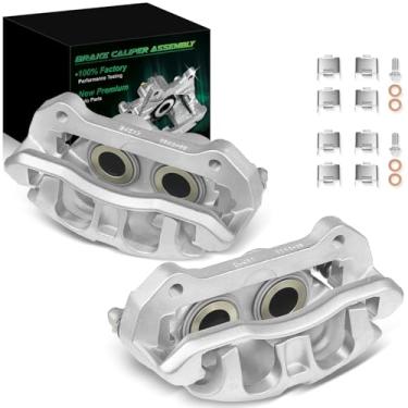 Imagem de SZKAIDAG Para:-Ford F150 Conjunto de pinça de freio a disco dianteiro esquerdo e direito com suporte adequado para: -Ford F150 2010-2011, para: -Lincoln Navigator 2010-2019, OEM # 18-B5237 18-B5236