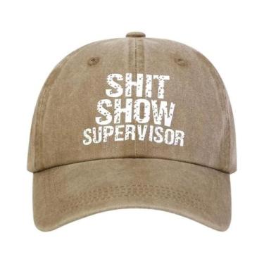 Imagem de Boné de Beisebol Unissex Ajustável "Shit Show Supervisor" - Primavera/
