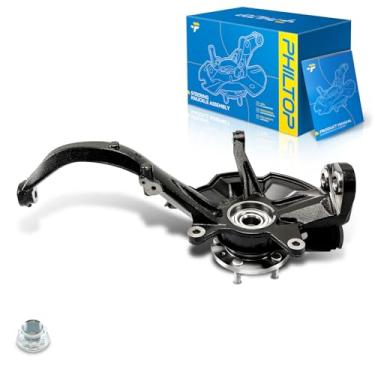 Imagem de PHILTOP Conjunto de junta de direção dianteira e cubo de rolamento de roda apto para Milão 2006-2011, 1 peça do lado do passageiro substitui 698-408