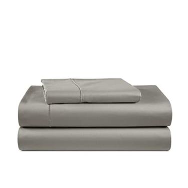 Imagem de LANE LINEN Lençóis Twin XL 100% algodão egípcio, macios e confortáveis, resistentes ao desbotamento, certificados pela Oeko-Tex, lençóis de algodão produzidos de forma sustentável Twin XL, lençóis de