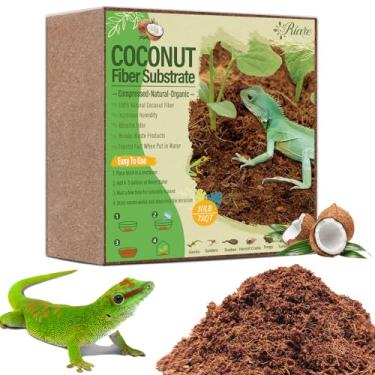 Imagem de Riare 10LBS Natural Coconut Fiber Substrate for Reptile- Premium Compressed Coconut Husk Terrarium Bedding for Reptile, Tortoise, Frogs, Snakes, Hermit Crabs, Burrowing Animals