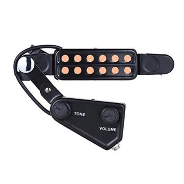 Imagem de Captador Magnético de Buraco Som para Violão Acústico 12 Buracos com Controlador e Volume Cabo Áudio