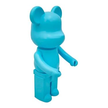 Imagem de Mini Caixa de Som Bluetooth Infantil, Design Ursinho Azul, 20cm Altura, 5W Potência, Conexões Múltiplas, Bateria Recarregável USB, Alto-falante 5cm