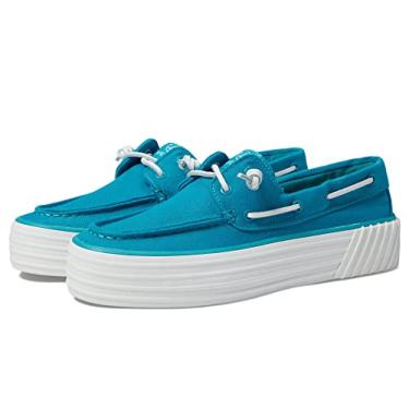Imagem de Sperry Plataforma feminina Crest Boat, Azul, 35