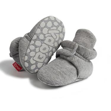 Imagem de Botas aconchegantes de lã para recém-nascidos, para bebês, meninos, meninas, sapatos antiderrapantes, A1/cinza escuro, 12-18 Months Toddler