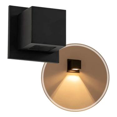 Imagem de Arandela Box Cubo Pequena 1 Facho Parede Muro St1319 Estrutu