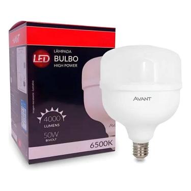 Imagem de Lâmpada Led Bulbo 50W 6500K Luz Branca Alta Potência Avant C