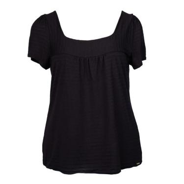 Imagem de Blusa Feminina Cativa Plus Size Mangas Delicadas Preta-Feminino