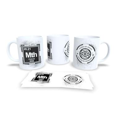 Imagem de Caneca Geek Elementos 42, Cerâmica Branca, Design Nerd com Símbolo Científico, Estilo Retro 1977 (15058)