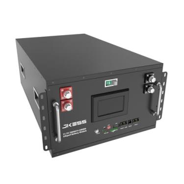 Imagem de LVNOON JKESS Pacote de bateria empilhável Caixa de metal sem rodas 15kwh 48V 51,2V para LFP lifePO4 280AH 304AH 314AH Caixa de armazenamento de energia solar doméstica (sem célula de bateria/BMS/LCD)