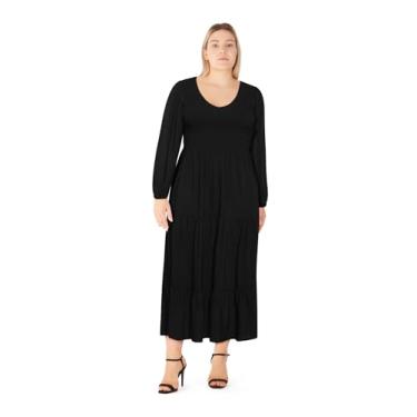 Imagem de City Chic Vestido feminino plus size - Athena Freya, Preto, 25 Plus Size