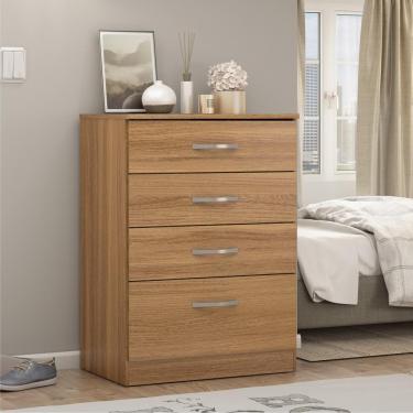 Imagem de Comoda Moderna 4 Gavetas Astra Amendola