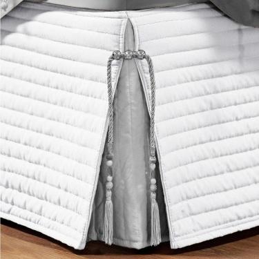 Imagem de Saia Para Cama Box King Paris Matelada Branco