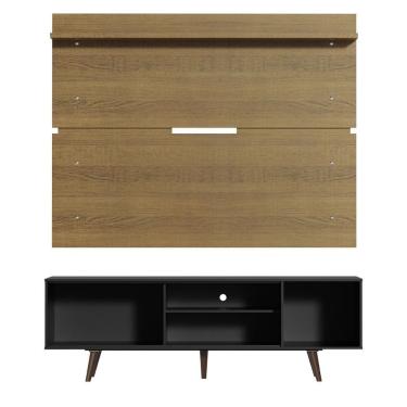 Imagem de Rack Madesa Dubai e Painel para Tv até 65 Polegadas com Pés