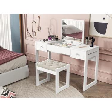 Imagem de Penteadeira Bella Camarim com Espelho Colmeia Organizadora Com banquet