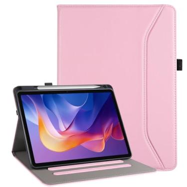 Imagem de Vakarey Capa compatível com Lenovo Tab M11 com suporte para caneta, para tablet Lenovo Tab M11 11 polegadas TB330FU 2024, rosa