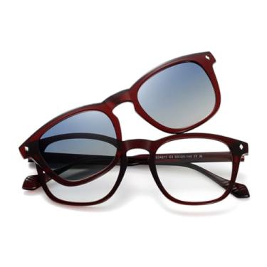 Imagem de VFDHN Óculos de Sol Clip-on Femininos Polarizados Magnéticos em Acetato para Homens TR90 Outdoor (4)