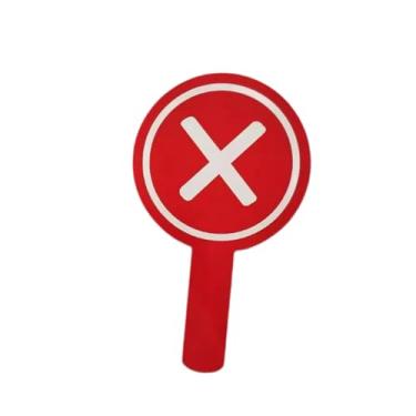 Imagem de KiBcsLic Placa de votação portátil e para sala de aula, com opção de "Sim ou Não", ideal para eventos, reuniões e eleições. Dupla