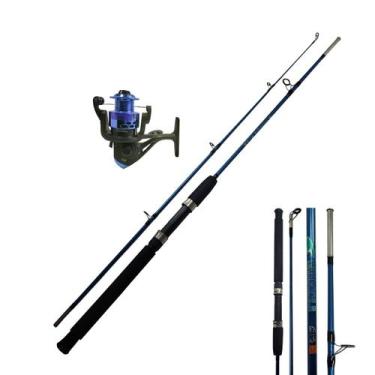 Imagem de Vara Duas Partes Para Molinete Crocodile Fibra de Vidro Pesca 1,80m + 