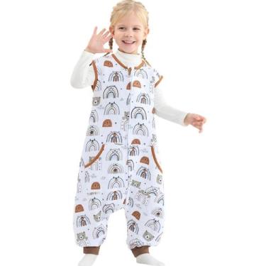 Imagem de Saco de dormir infantil WONDAY 1.0 TOG leve com pés