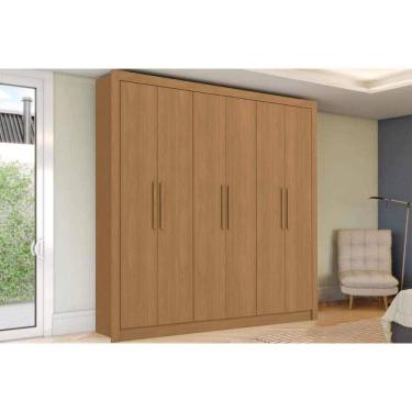 Imagem de Guarda Roupa 6 Portas E 2 Gavetas M569 Canela - Kappesberg