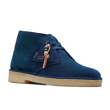 Imagem de Clarks Bota feminina Desert Chukka, Camurça azul escuro 1, 10