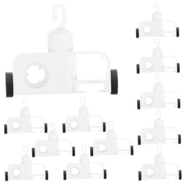 Imagem de DOITOOL 12 peças de suporte de persianas verticais peças de reposição duráveis para movimento suave, fácil instalação DIY para cortinas de escritório em casa, suporte resistente, confiabilidade