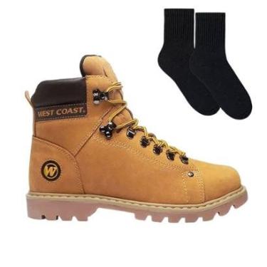 Imagem de Kit Bota West Coast Worker Classic Masculina + Pa-Masculino