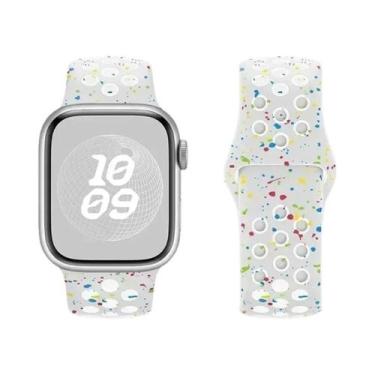 Imagem de Pulseira De Silicone De 49MM Para Apple Ultra, Faixa De Borracha Compa
