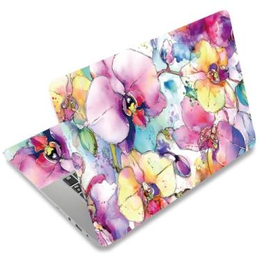 Imagem de SUPERDANT Capa de adesivo para notebook para laptop, flores, protetor de laptop, notebook, PC, arte de computador, cadernos, universais, decalques de vinil, serve para 30.5 cm 33.0 cm 33.8 cm 35.6 cm