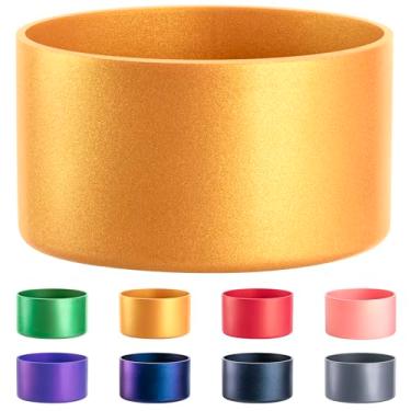 Imagem de Diumepo Bota de silicone para copo Stanley 1,134 g - Capa protetora de silicone fosco com brilho adequado para garrafa de água Hydroflask 340 g - 680 g, capa inferior antiderrapante com glitter, livre