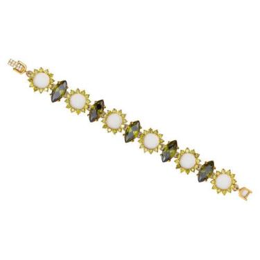 Imagem de Bracelete Zircônia BL0267 - Akasaki, Oliva, Dourado