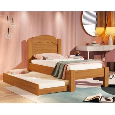 Imagem de Cama Solteiro Bicama com Auxiliar 100% MDF Estrado Reforçado - Home A.