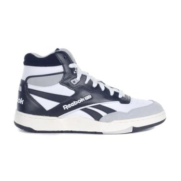 Imagem de Reebok Tênis unissex adulto Bb 4000 Ii Mid, Preto/Calçado Branco/Cinza Puro 2, 9 Women/7.5 Men