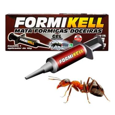 Imagem de Formikell Gel 10g Mata Formigas Gel Inseticida Kelldrin Rápido e Efica