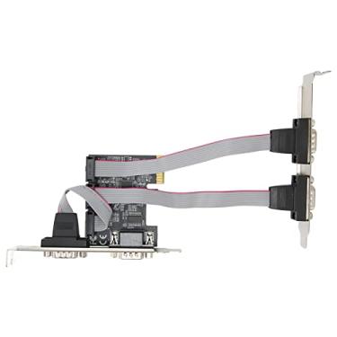 Imagem de SUNGOOYUE Placa Serial PCI Express, Placa de Expansão RS232 DB9 PCIe X1 de 4 Portas Com Chipset AX99100, Compatível Com XP para Linux, Suporte para Vários Sistemas Operacionais