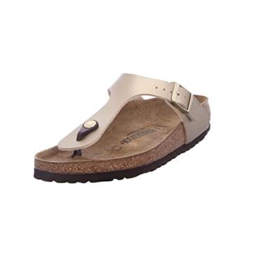 Imagem de Birkenstock Chinelo feminino, dourado, 4,5
