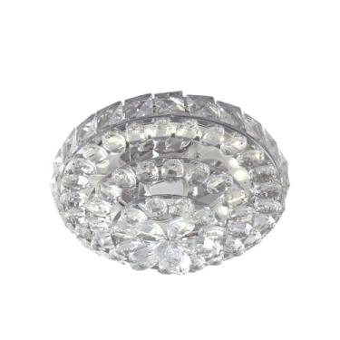 Imagem de Plafon Taschibra Moder Cristal Redondo Led Dual Color Bivolt