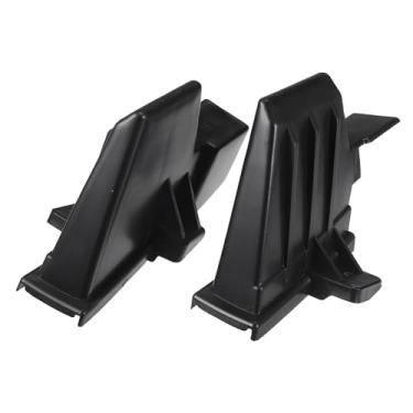 Imagem de INFINAUTO Suporte de para-choque, lado esquerdo e direito, suporte de retenção de para-choque dianteiro N° 86556F2AA0/86555F2AA0 para Hyundai Elantra 2019-2020 plástico ABS preto, 1 par