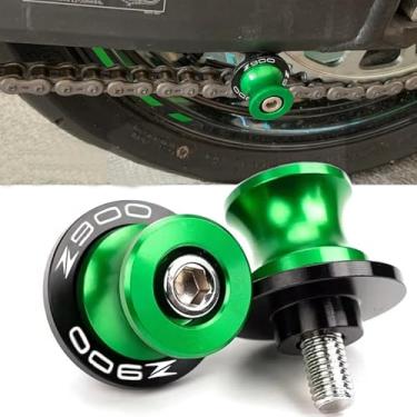 Imagem de Z900 2017-2024 M8 Bobinas deslizantes de braço oscilante 8 mm Parafusos de carretel de suporte CNC para KA&-WA*SA-KI Z900 Z900RS 2017-2019 2020 2021 2022 2023 2024 - Verde