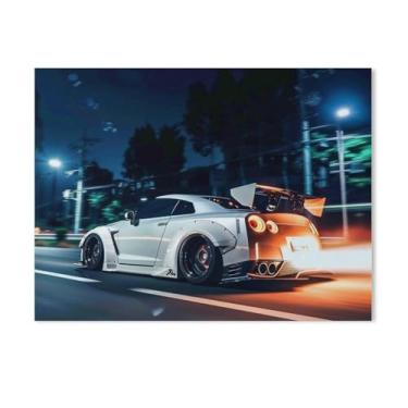 Imagem de HouLaiZhe Pôster de carro Spitfire R35 Jdm japonês tela estética decoração de quarto pintura de parede impressão de sala de galeria decoração de parede para quarto sala de estar escritório 18 x 24