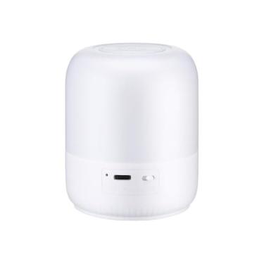 Imagem de Luminária de Lua LED de Mesa, 19cm, Branco Frio/Quente/Luz Mista, Plástico, USB, Portátil, 3 Temperaturas de Cor, Toque Sensível, 233g