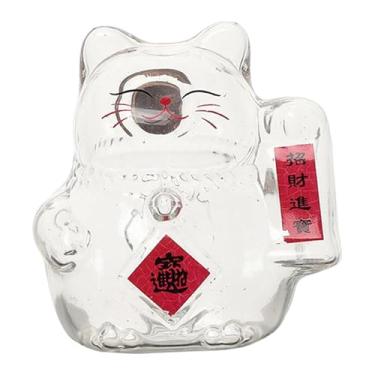 Imagem de Ｂｅｓｇａ Cofrinho em forma de porquinho, transparente, em formato de garrafa, escultura decorativa para mesa, organizador, estatueta, caixa de vidro para, Vermelho