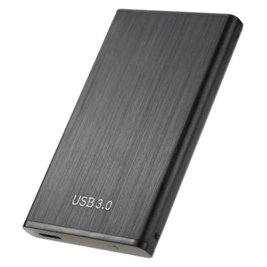 Imagem de Jectse Gabinete para HDD SSD SATA de 2,5 "Caixa de Disco Rígido USB 3.0 Caddy Caixa de Disco Externo Em Liga de Alumínio Com Velocidade de 6 Gbps para HDD SSD de Laptop SATA III de (BLACK)