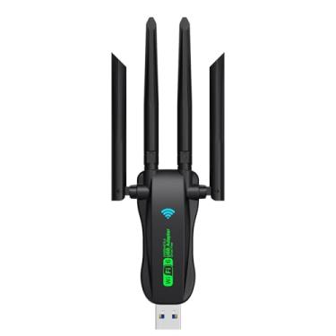 Imagem de Adaptador USB Wifi 6 com Bluetooth 5.4 banda dupla 2,4G/5GHz para PC de mesa