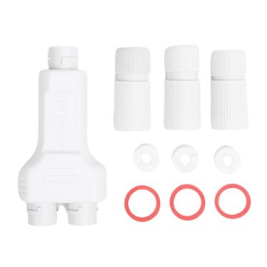 Imagem de banapoy Extensor POE Externo, Repetidor POE de 100 Mbps à Prova D'água, Adaptador Divisor Combinador POE IEEE802.3af/at Plug and Play para Câmera de Segurança