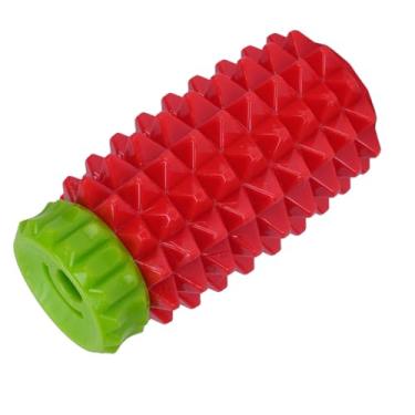 Imagem de Cryfokt Brinquedo Atraente para Mastigar Cachorro de Abacaxi, Material Resistente, Limpeza de Dentes para Cães Pequenos, Médios e Grandes (Vermelho Verde)