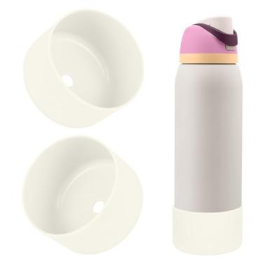 Imagem de BKBY 2 peças de bota de silicone para garrafa de água, compatível com Owala 680 g 947 g 1,134 g, capa protetora antiarranhões e antiamassados sem ruído para garrafas de água FreeSip/Twist/Flip