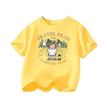 Imagem de Camiseta De Algodão Para Meninos Com Estampa De Urso De Pelúcia Explor