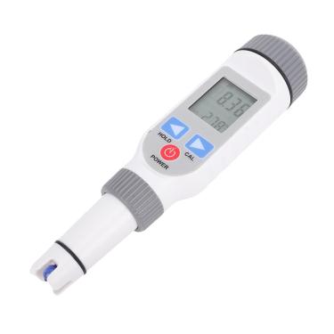 Imagem de Asixxsix Testador de PH, Medidor de PH Portátil de Faixa de 0,00-14,00 Com Desligamento Automático e Compensação de Temperatura, Com Maleta de Transporte e Soluções de Calibração, para